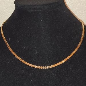 Elegant Thick Gold Chain Necklace Vintage Deluxe Golden Twisted Rope